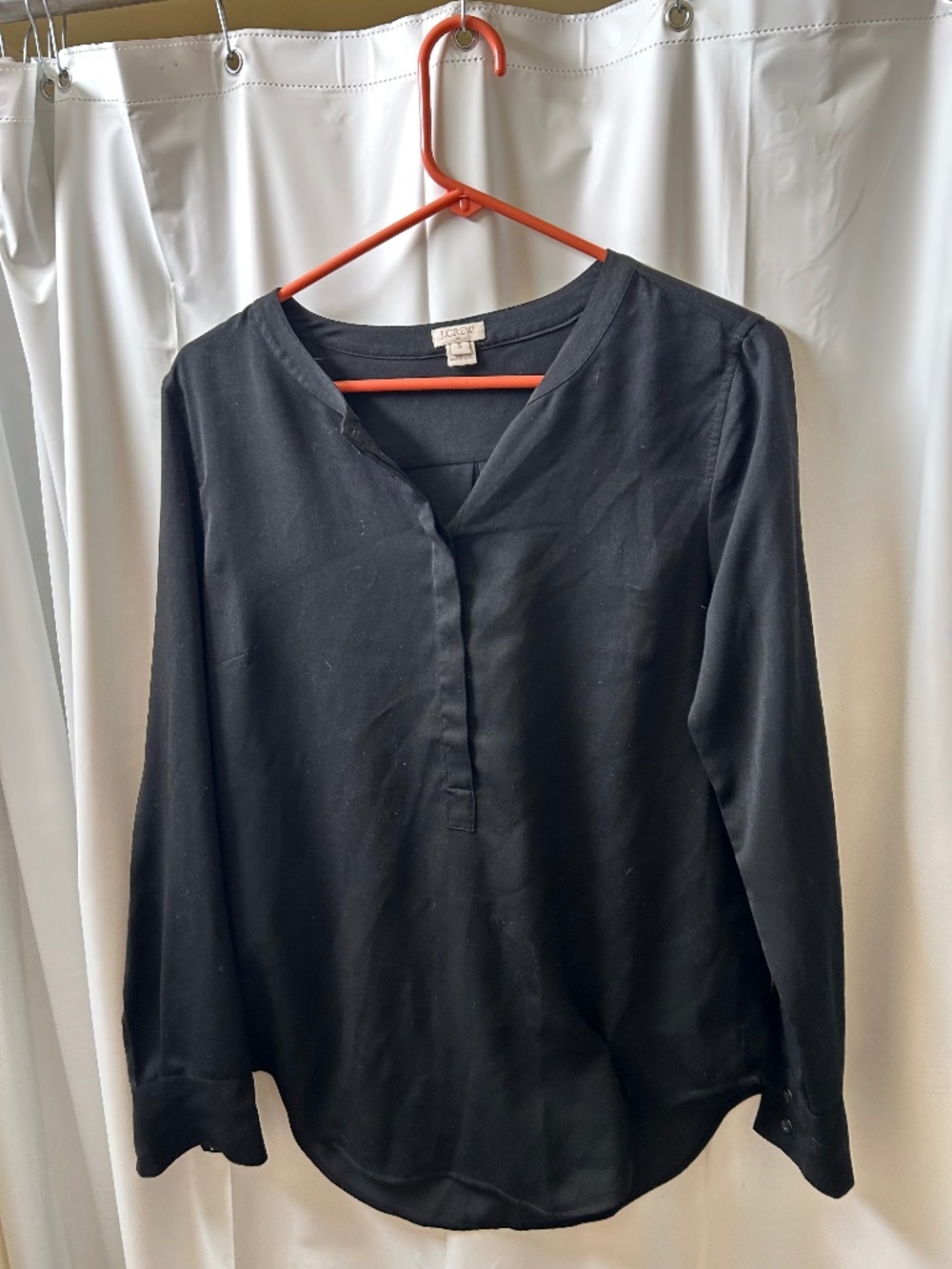 J.Crew Black Tunic Top